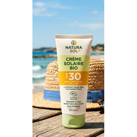 Crème Solaire Bio SPF 30 – 100 ml(Quentin)