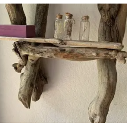étagère murale bois flotté - Clauvine